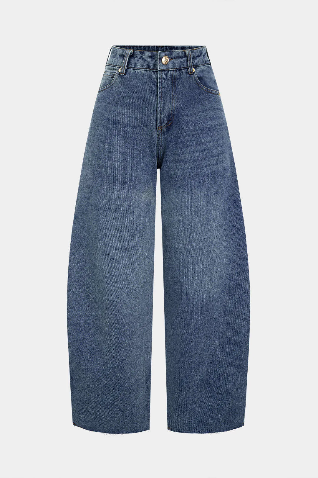 Denim Low Waist Barrel Jeans sold by Micas