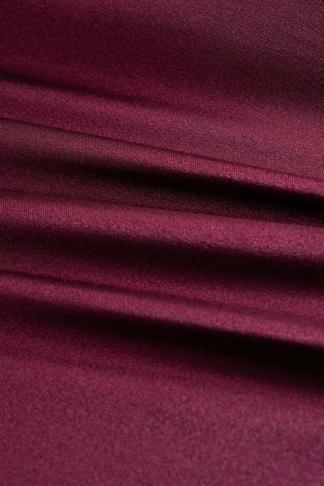 Satin Round Neck Twist Knot Zipper Short-Sleeve T-Shirt sold by Micas product image thumbnail 4