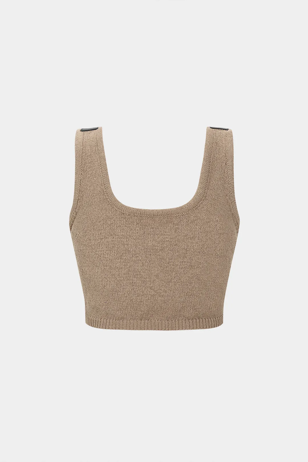 Knit Leather Decor Tank Top sold by Micas product image thumbnail 2
