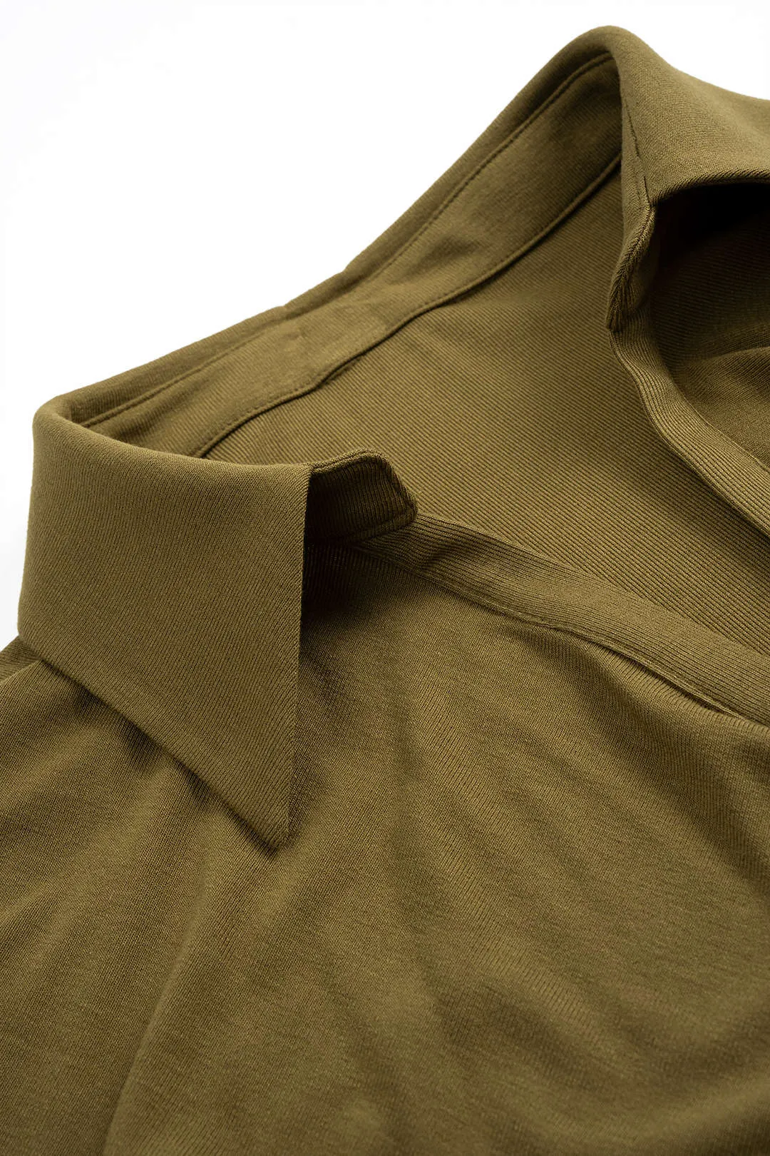 Draped Cowl Neck Long-Sleeve Top And Ruched Skirt Set sold by Micas product image thumbnail 3