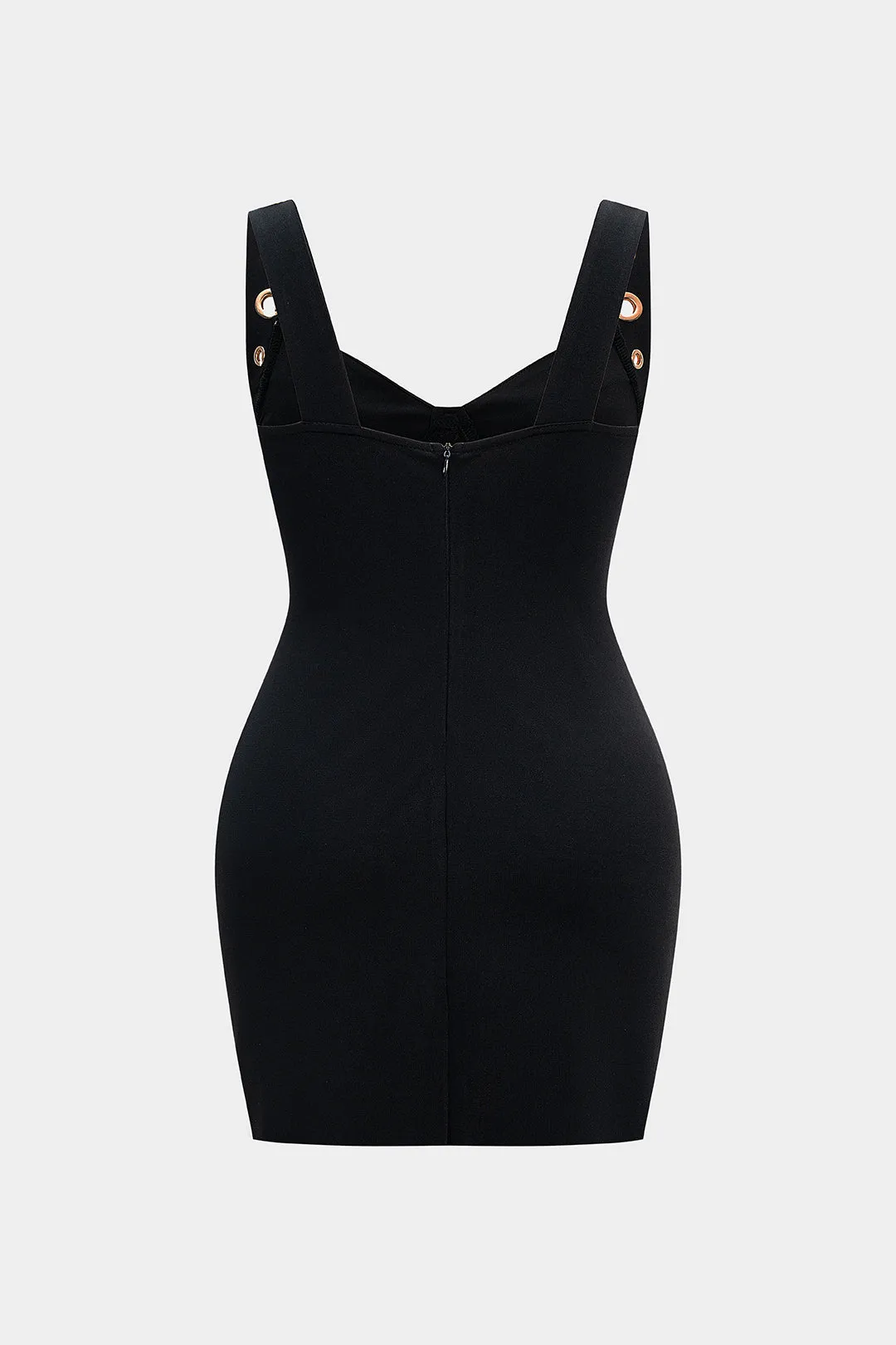 Plus Size Metallic Cut Out Sleeveless Mini Dress sold by Micas product image thumbnail 2