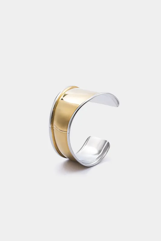 Metallic Irregular Open Bracelet sold by Micas
