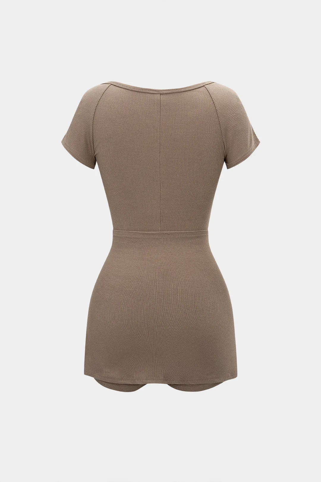 Strappy V-Neck Long Sleeve Romper sold by Micas product image thumbnail 2