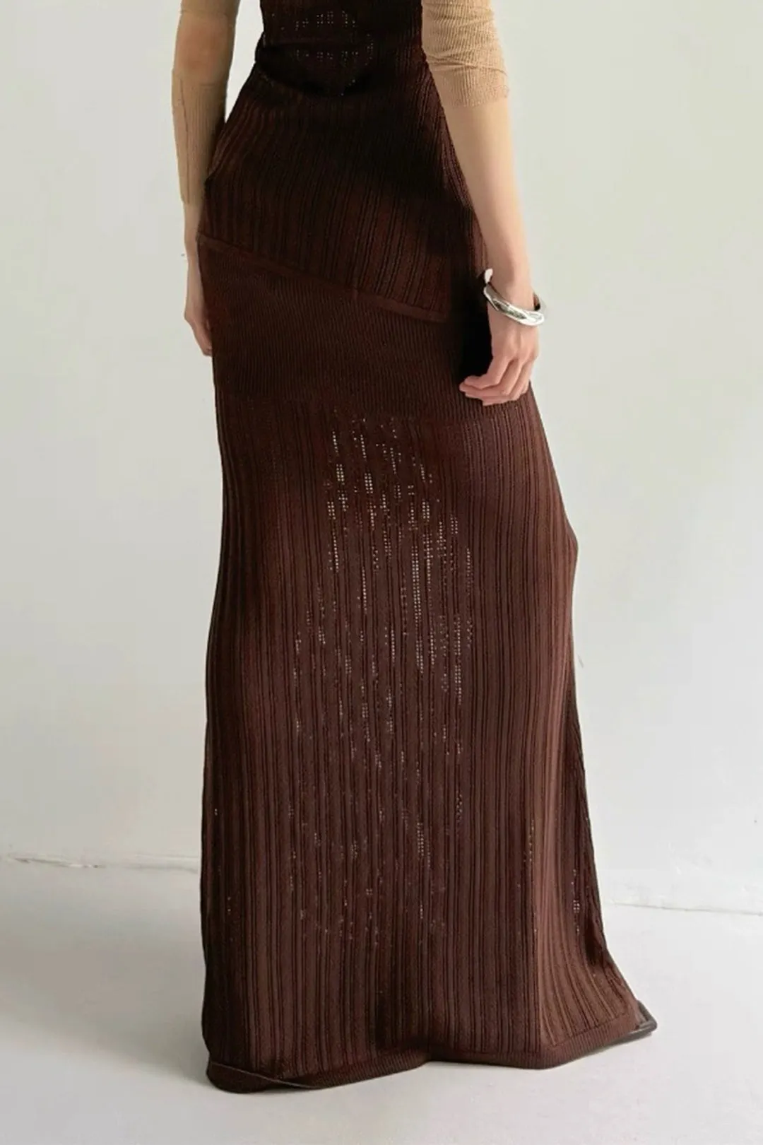 Knit Ribbed Skirt sold by Micas product image thumbnail 3