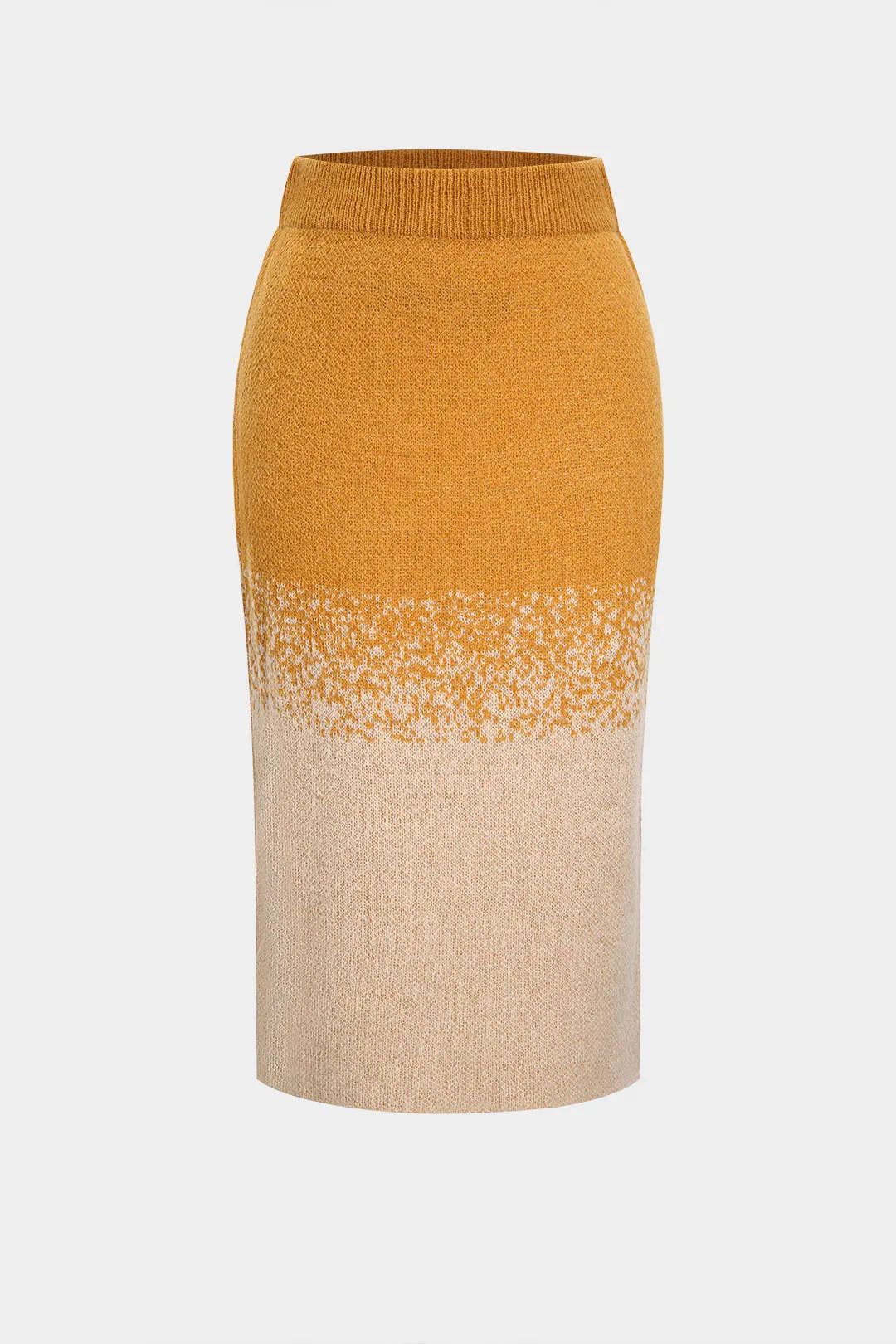 Knit Contrast Skirt sold by Micas