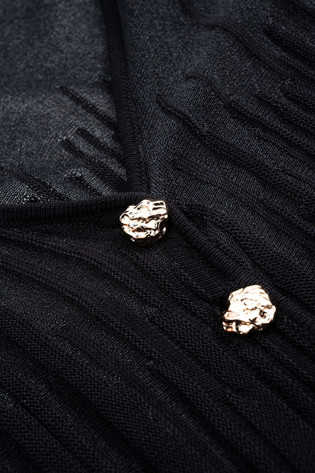 Knit Button V-Neck Long-Sleeve Top And Skirt Set sold by Micas product image thumbnail 4