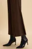 Faux Leather Patchwork Zipper Pocket Trousers sold by Micas