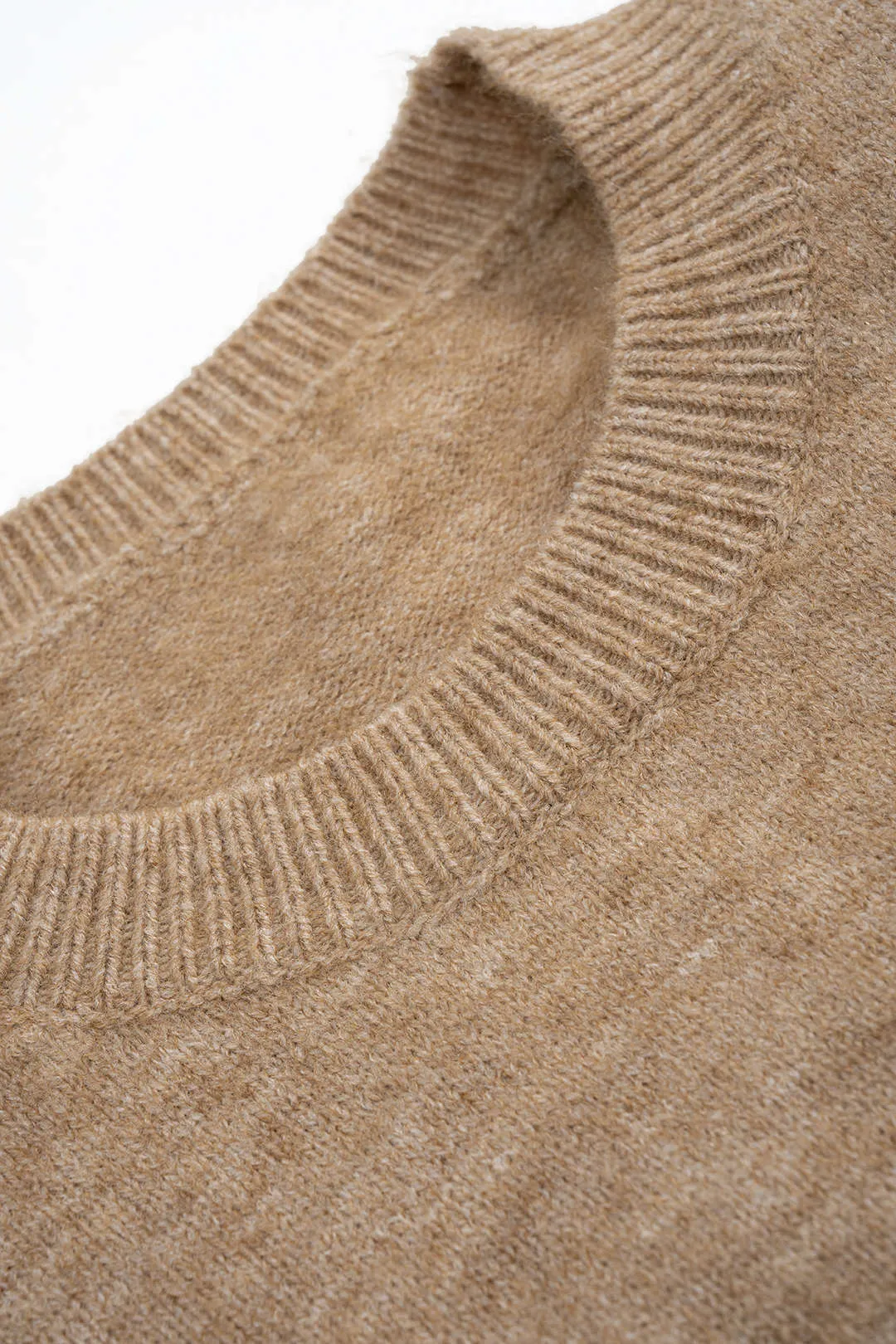 Knit Round Neck Floral Embroidery Long-Sleeve Top sold by Micas product image thumbnail 3