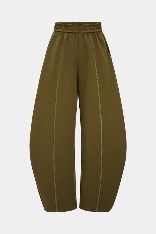 Stitching Pocket Detail Barrel Trousers sold by Micas