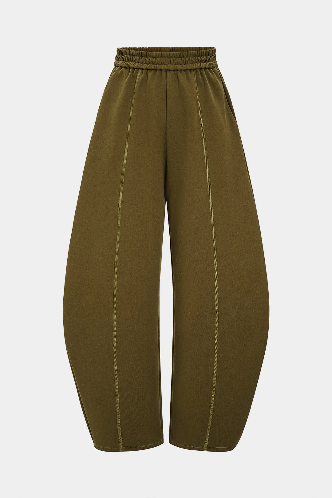 Stitching Pocket Detail Barrel Trousers sold by Micas