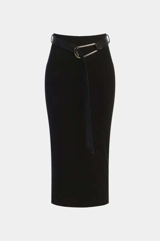 Belted High Waist Skirt sold by Micas