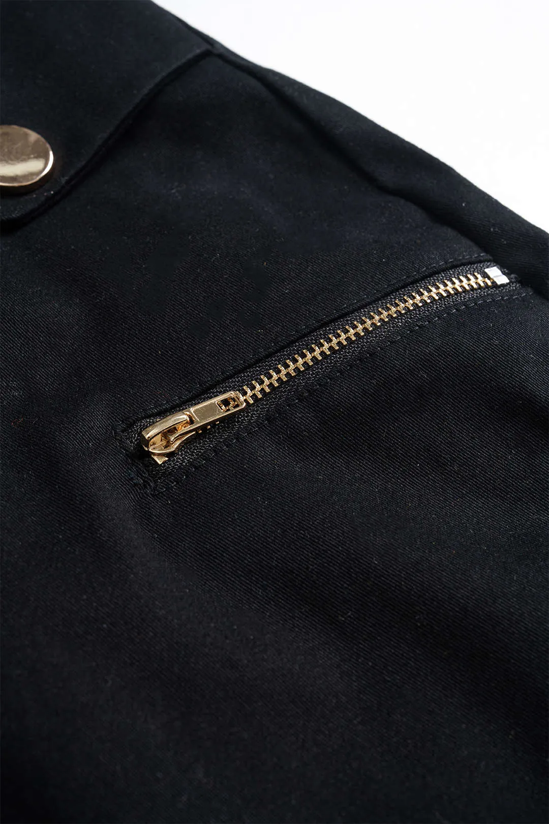 Metallic Buckle Asymmetrical Mini Skirt sold by Micas product image thumbnail 4