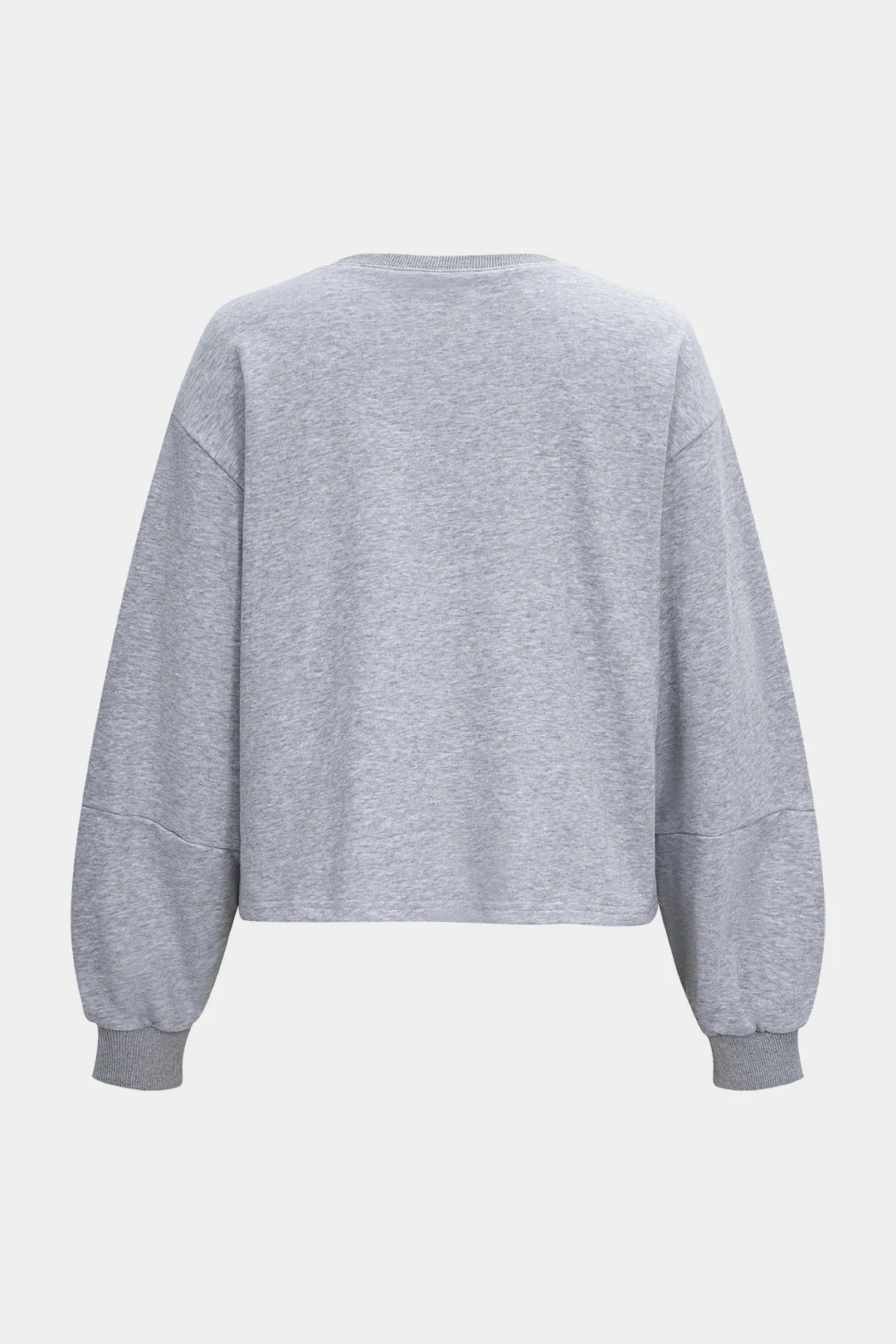 Solid Round Neck Crossed Sweatshirt sold by Micas product image thumbnail 2