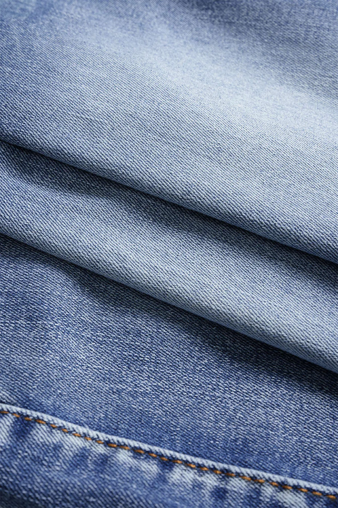 Denim Fringe Trim Mini Skirt sold by Micas product image thumbnail 4