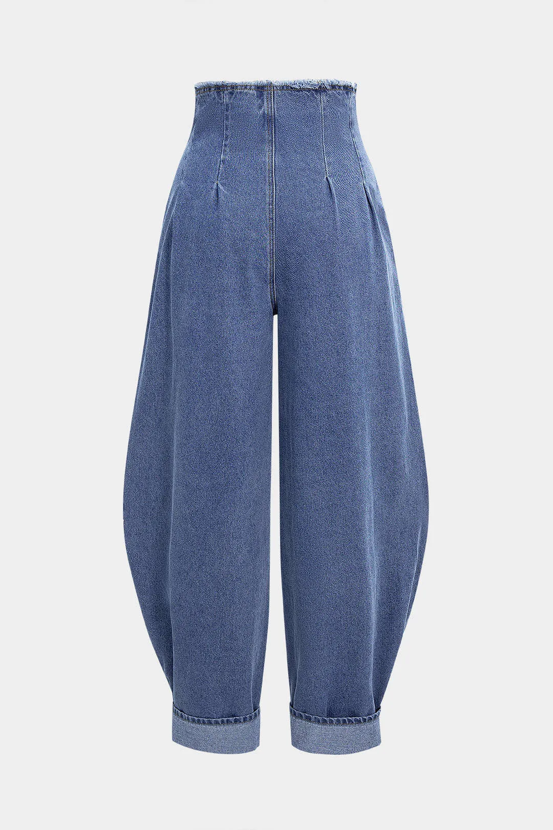 Denim Cuffed High Waist Jeans sold by Micas product image thumbnail 2