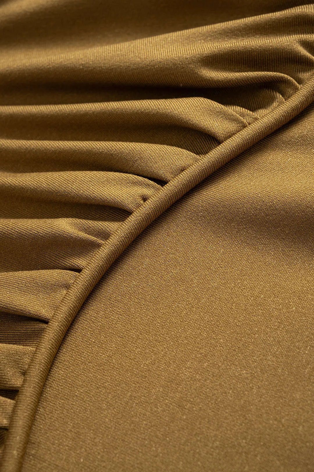 Round Neck Ruched Long Sleeve Midi Dress sold by Micas product image thumbnail 3