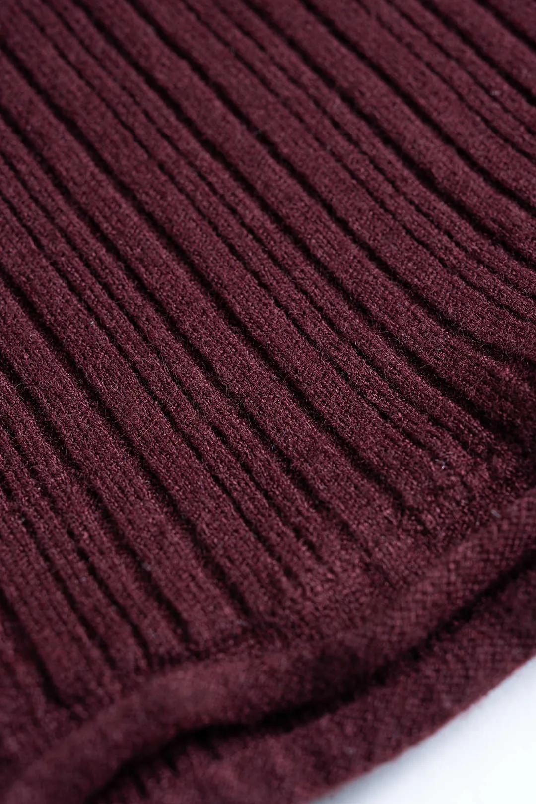 Knit Round Neck Tie-Back Scallop Edge Long Sleeve Dress sold by Micas product image thumbnail 5