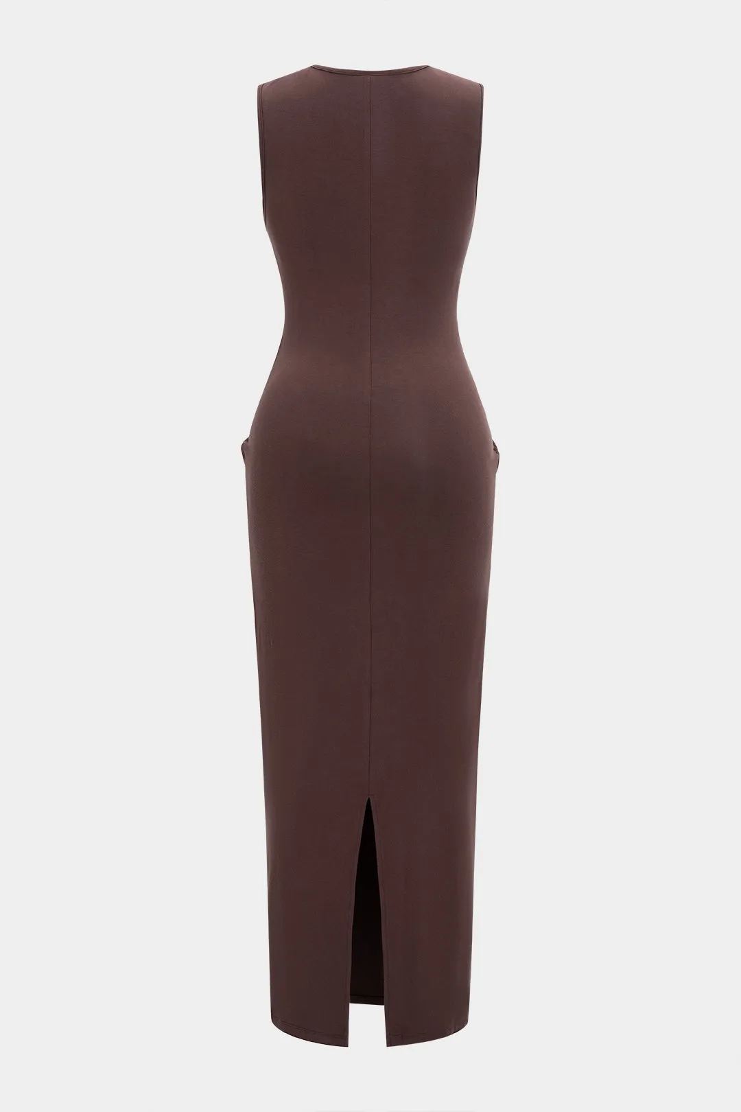 Braided Patchwork Round Neck Tank Sleeveless Maxi Dress sold by Micas product image thumbnail 2