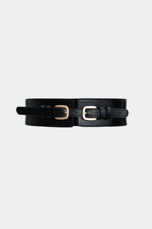 Leather Belt Wide Waist Corset sold by Micas
