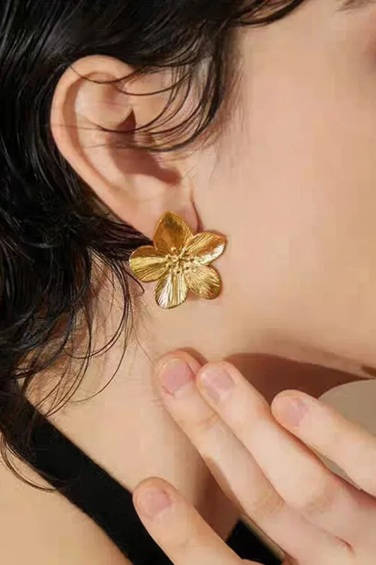 Alloy Floral Earrings sold by Micas