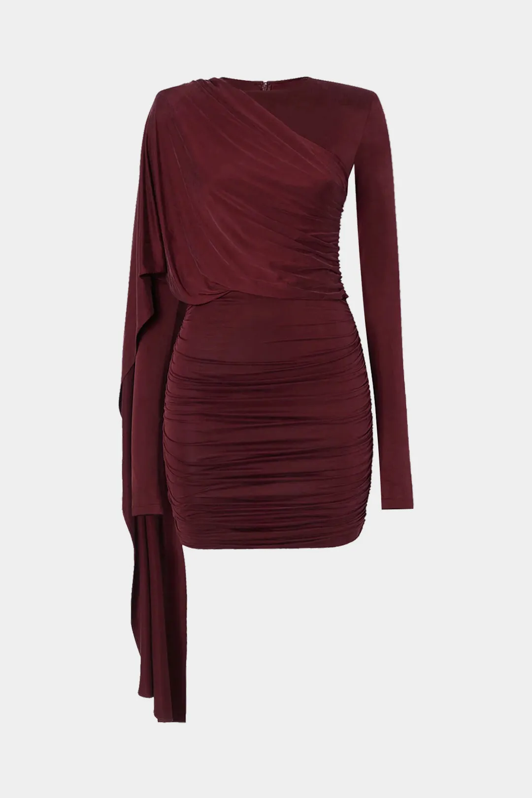 Ruched Long Sleeve Mini Dress sold by Micas