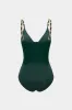 Faux Leather Chain Patchwork Sleeveless Bodysuit sold by Micas