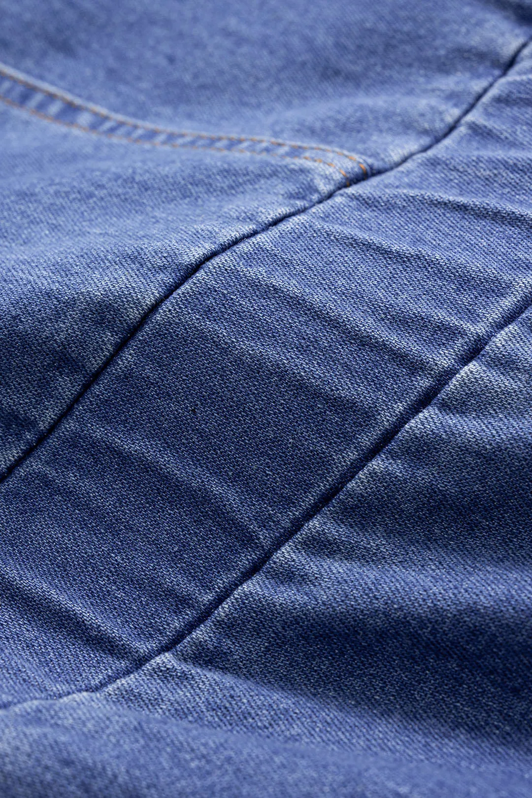 Denim 3D Floral One Shoulder Asymmetrical Sleeveless Dress sold by Micas product image thumbnail 4