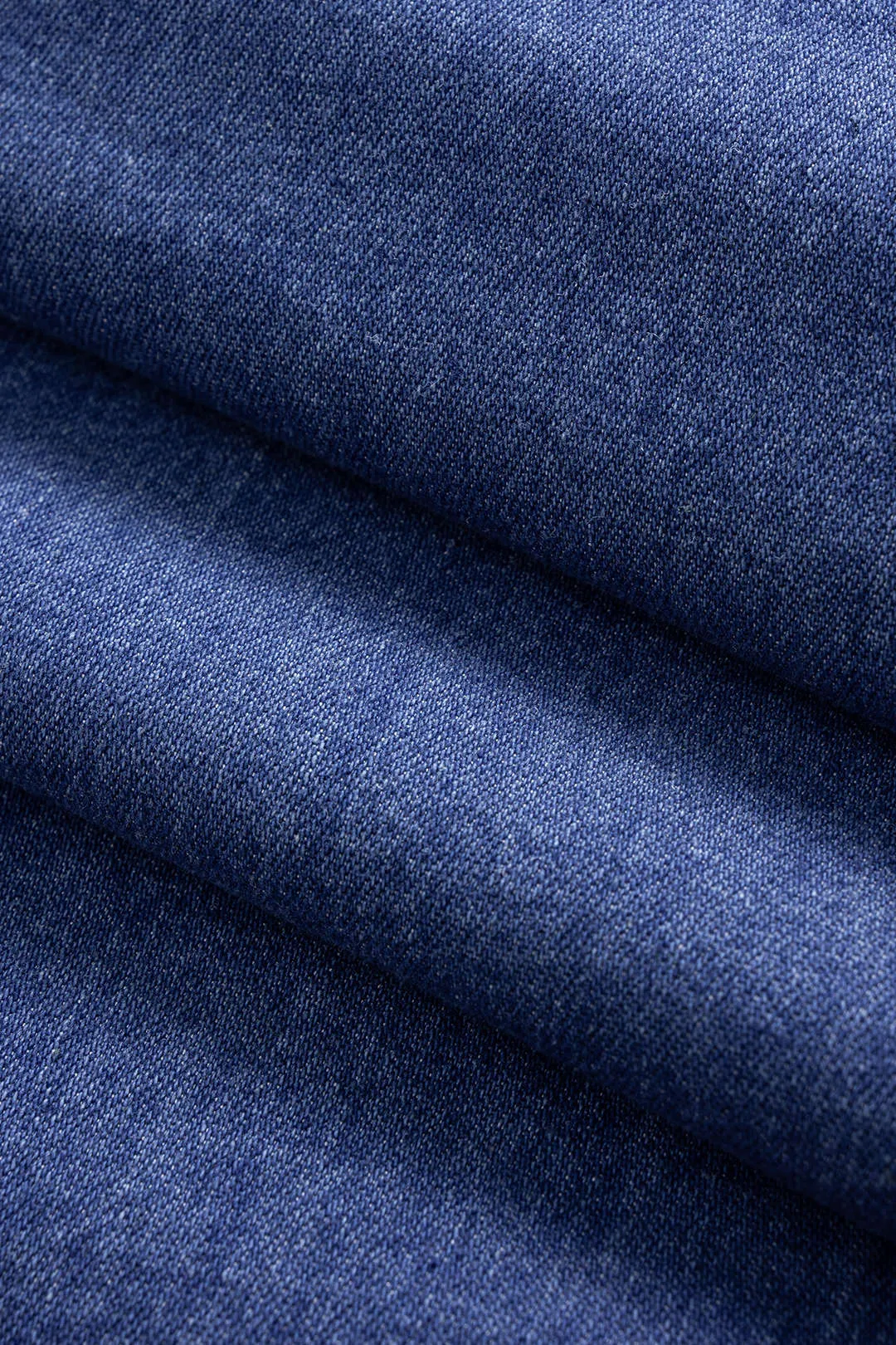 Denim 3D Floral One Shoulder Asymmetrical Sleeveless Dress sold by Micas product image thumbnail 5