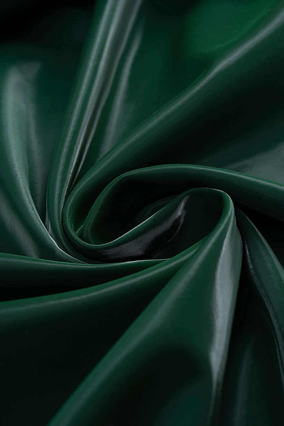 Faux Leather Metallic Chain Ruched Asymmetrical Skirt sold by Micas product image thumbnail 4