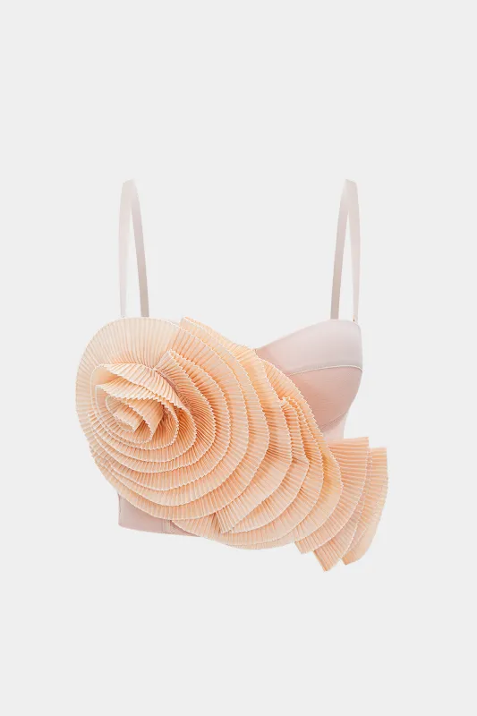 Mesh 3D Floral Patchwork Slip Cami Top sold by Micas