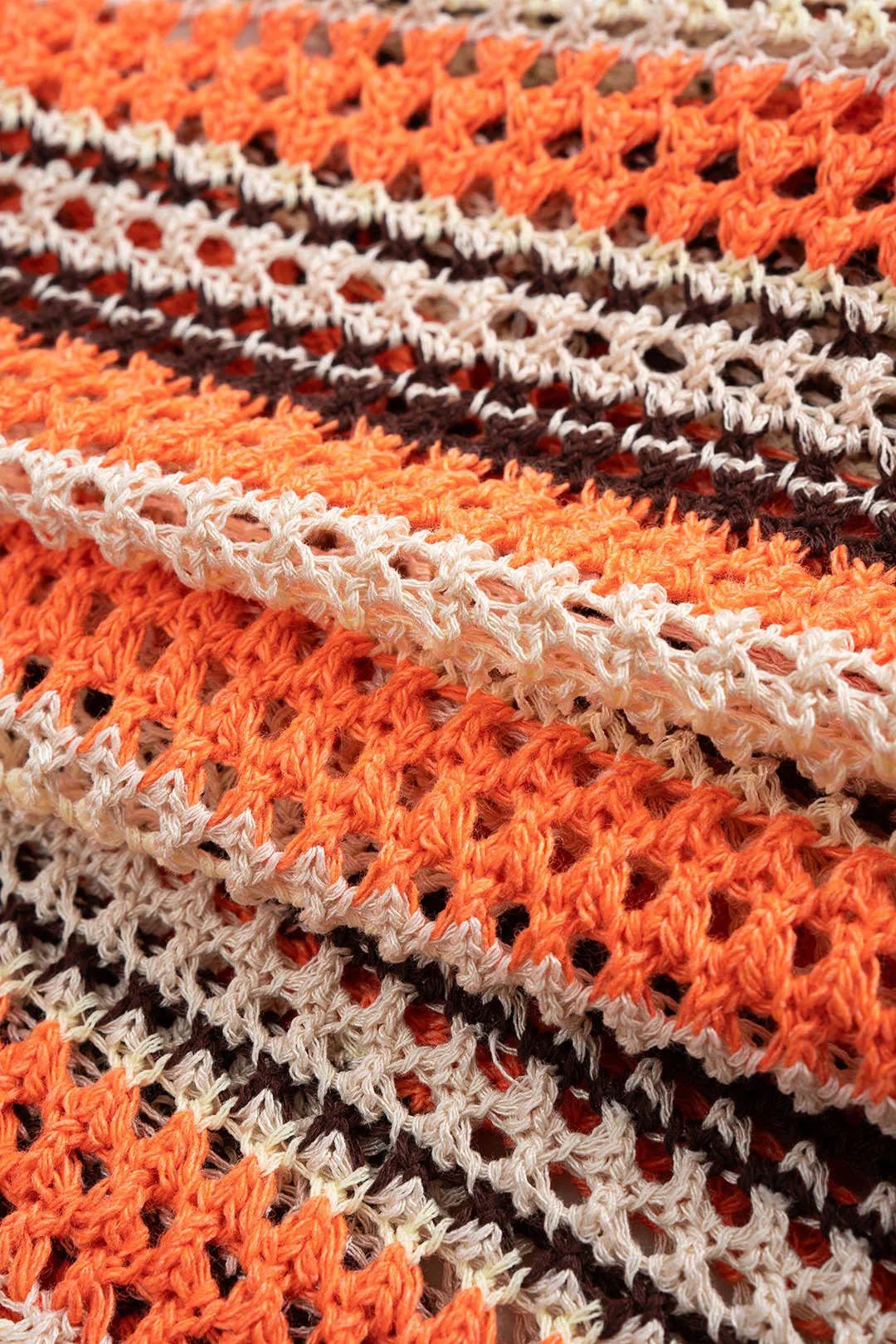 Contrast Print Knit Hollow Out Shorts sold by Micas product image thumbnail 5