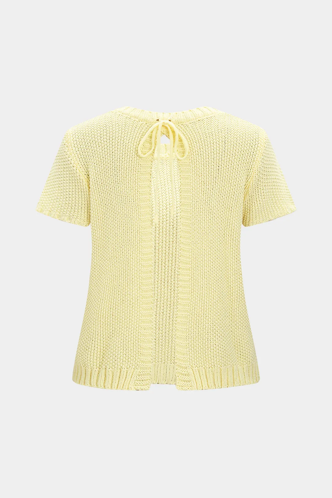 Knit Tie-Up Short-Sleeve Top sold by Micas product image thumbnail 2