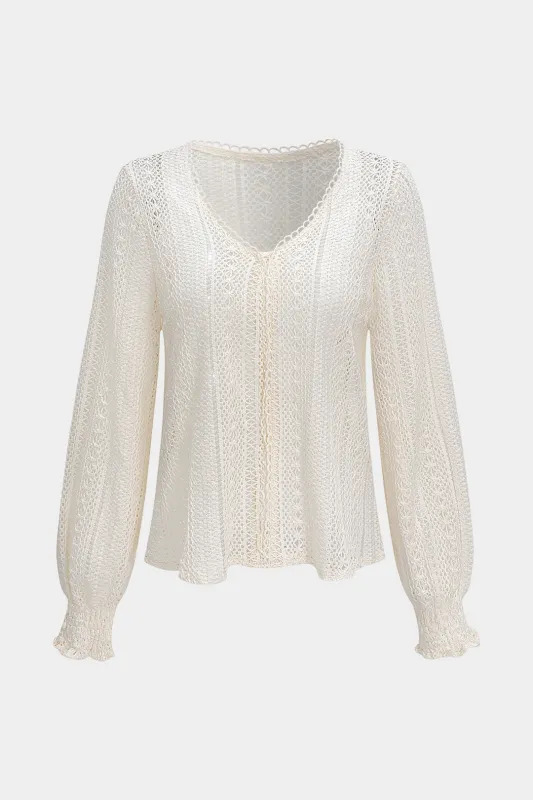 Hollow Out Long Sleeve T-Shirt sold by Micas