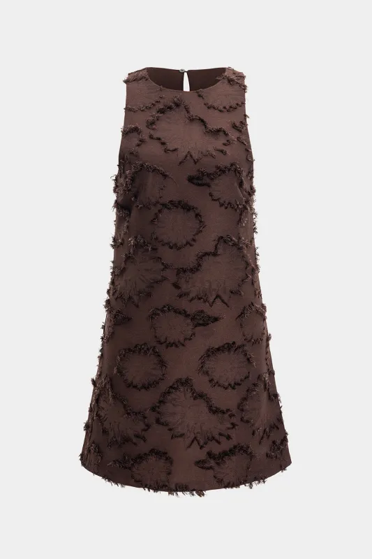 Knit Fringe Trim Sleeveless Dress sold by Micas
