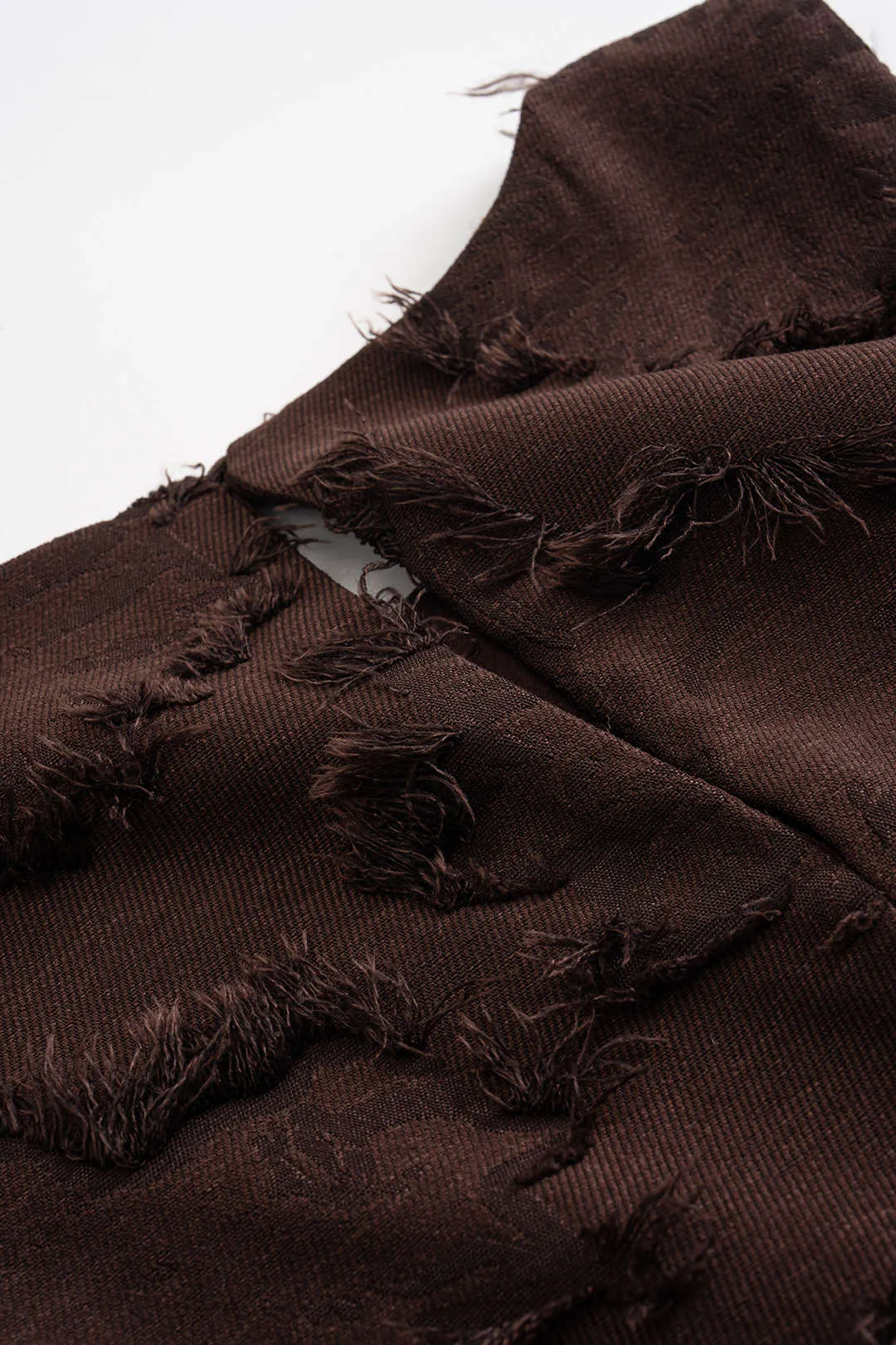 Knit Fringe Trim Sleeveless Dress sold by Micas product image thumbnail 5