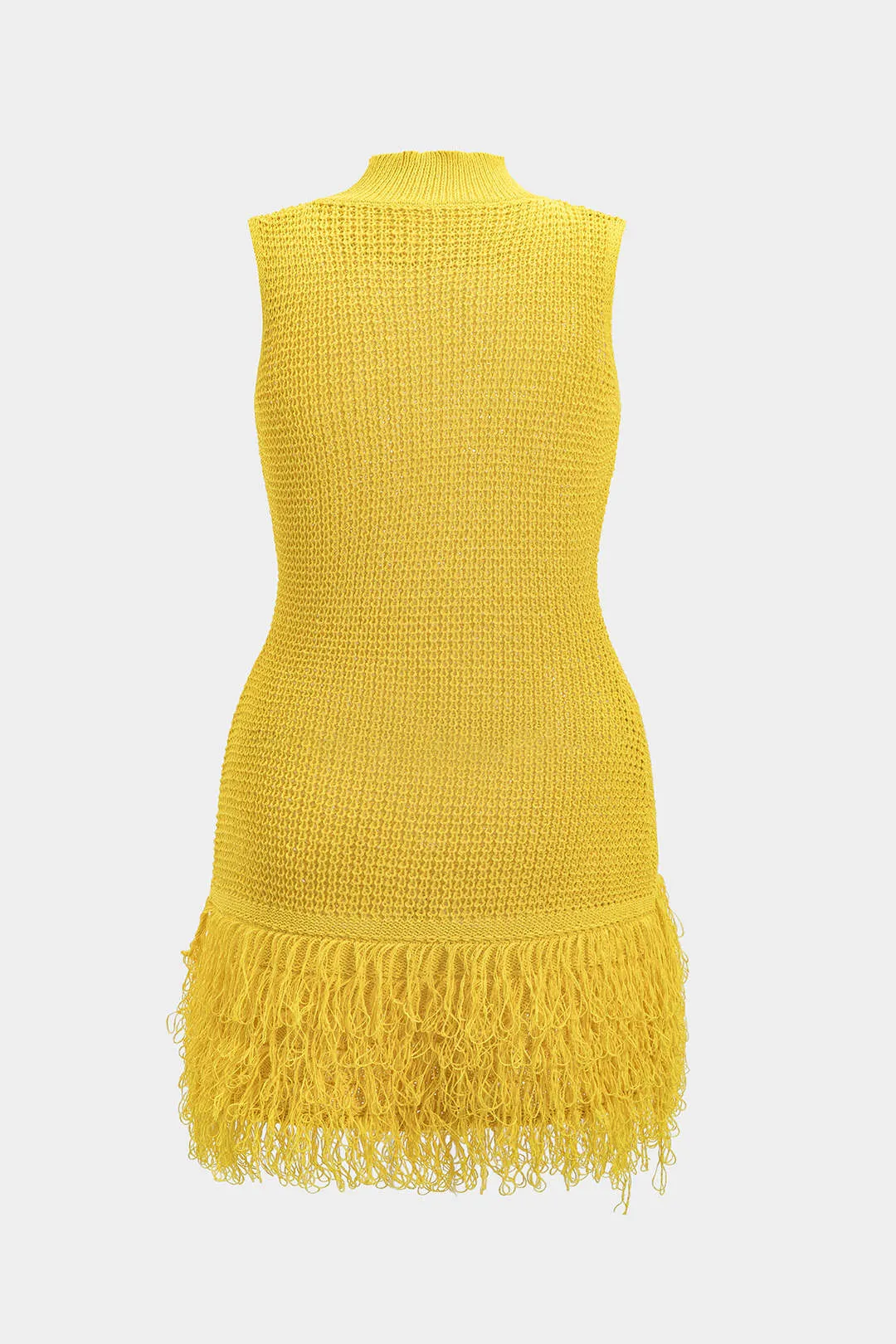 Plus Size Knit Fringe Sleeveless Dress sold by Micas product image thumbnail 2