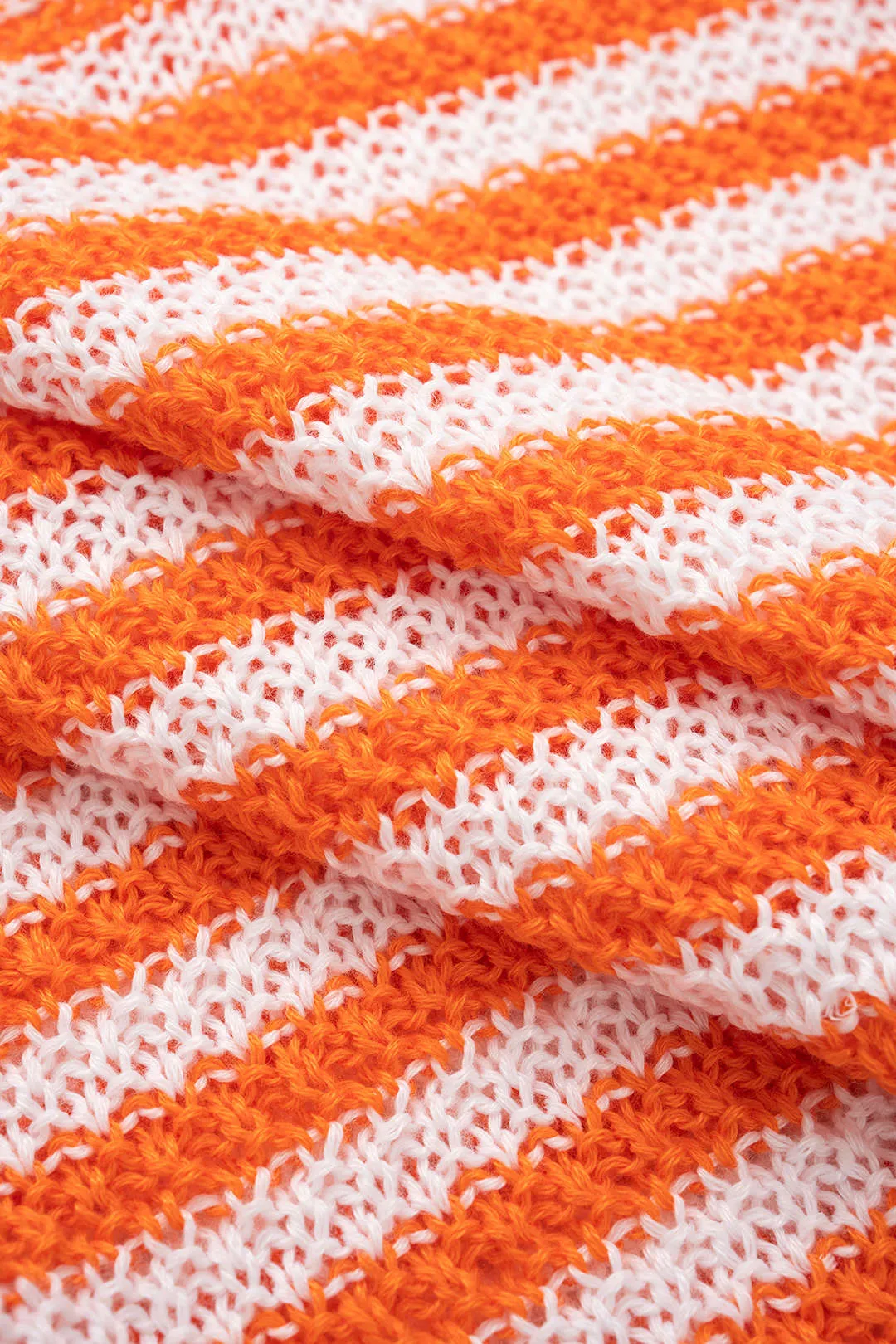 Knit Contrast Stripes Print Tank Top And Shorts Set sold by Micas product image thumbnail 4