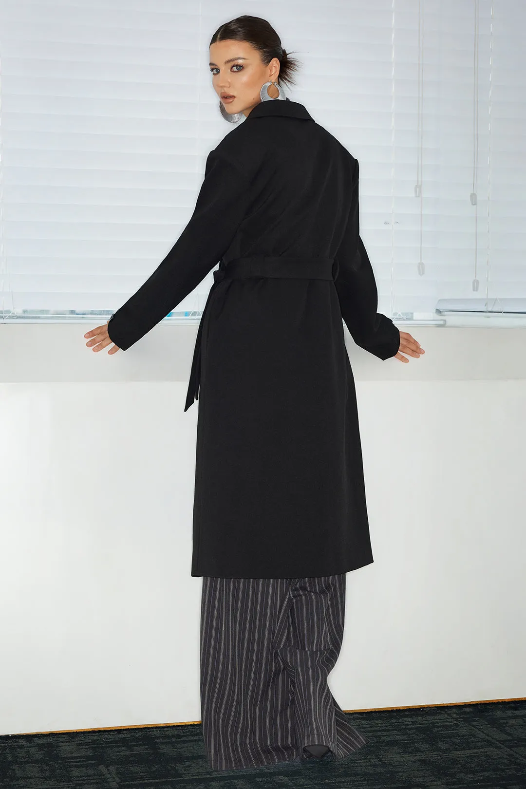 Notched Lapel Belted Blazer sold by Micas product image thumbnail 5