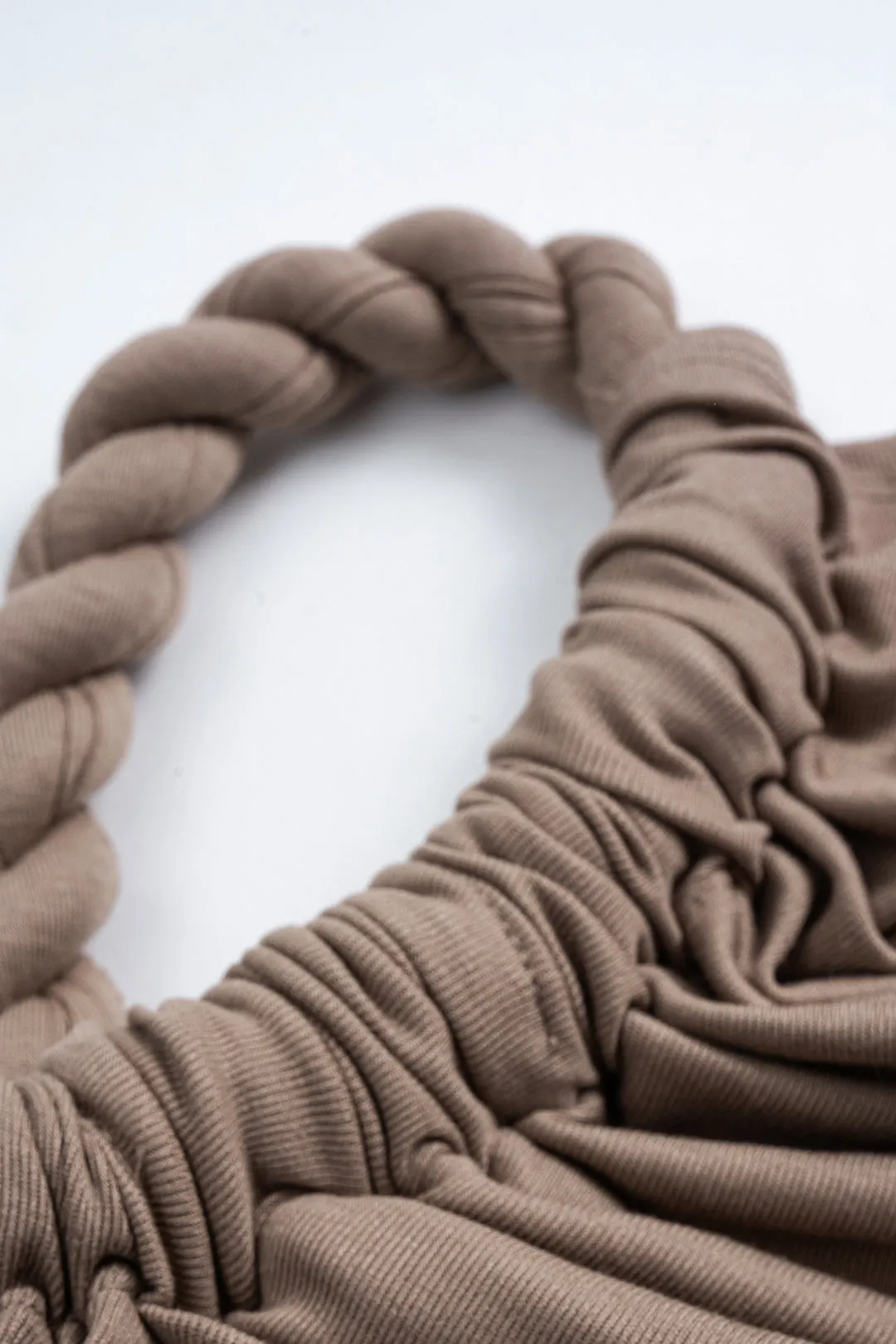 Plus Size Ruched Twist Knot One Shoulder Short Sleeve Midi Dress sold by Micas product image thumbnail 4