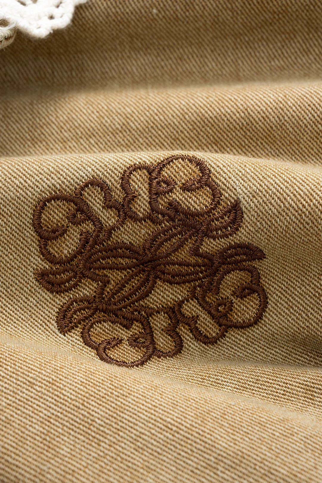 Denim Patchwork Drawstring Outerwear sold by Micas product image thumbnail 3