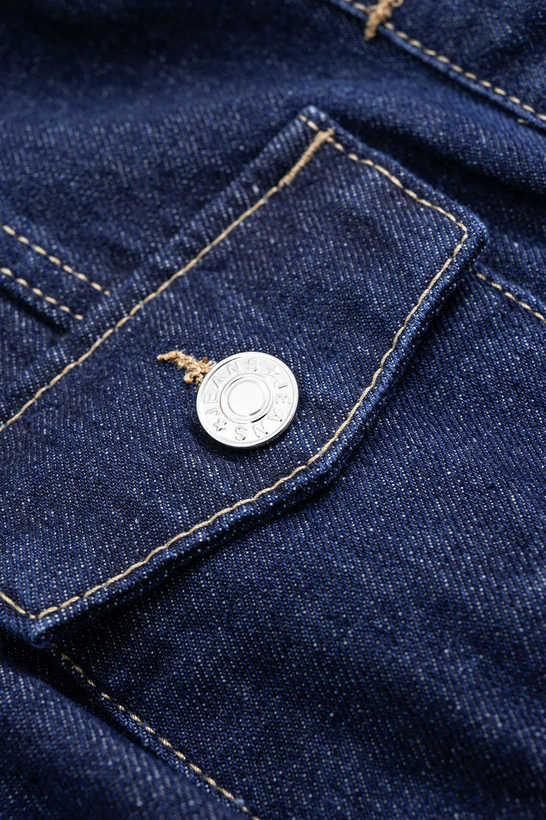 Denim Button Belted Sleeveless Denim Dress sold by Micas product image thumbnail 3