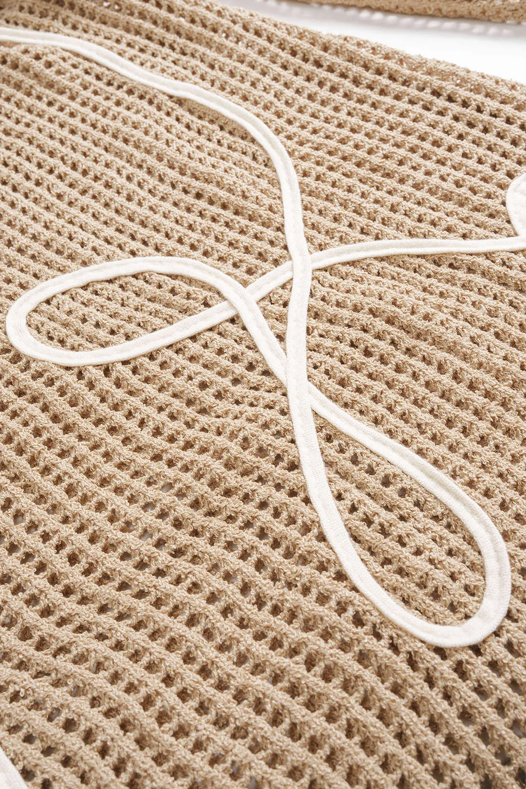 Knit 3D Embroidery Long Sleeve Dress sold by Micas product image thumbnail 3