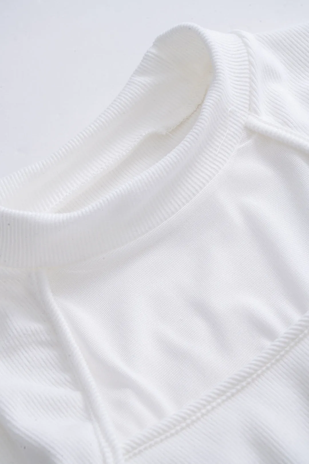 Mesh Patchwork Ruched Long Sleeve Mini Dress sold by Micas product image thumbnail 3