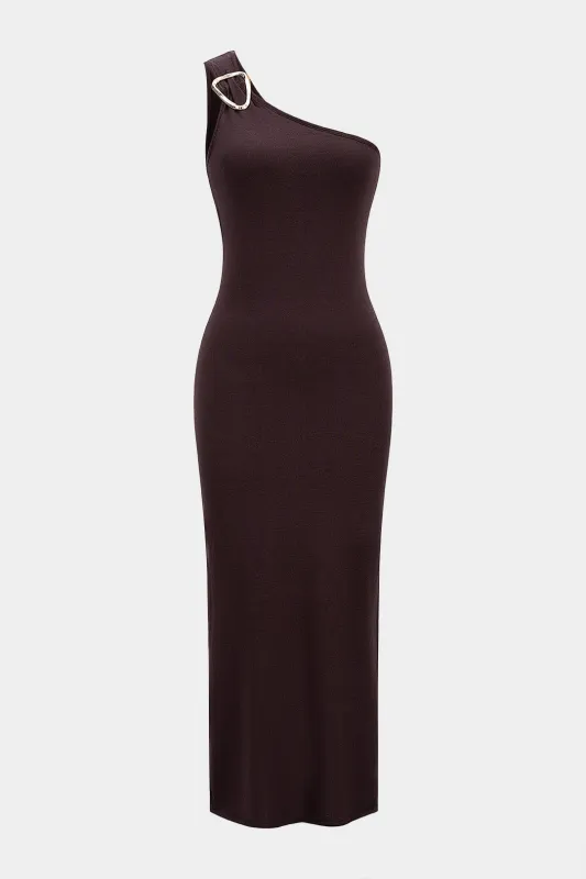 One Shoulder Asymmetrical Sleeveless Maxi Dress sold by Micas