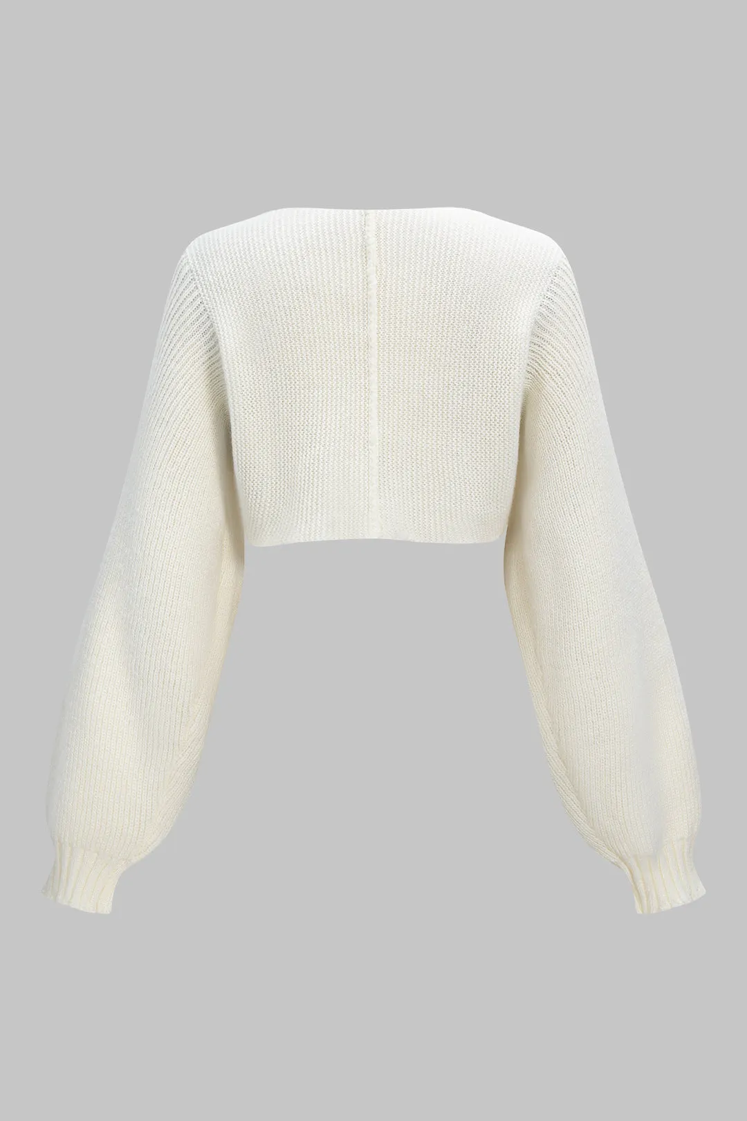 Knit V-Neck Long-Sleeve Top sold by Micas product image thumbnail 3