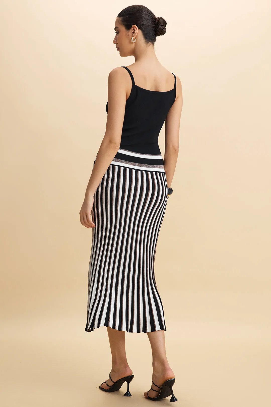 Knit Contrast Slip Sleeveless Dress sold by Micas product image thumbnail 2