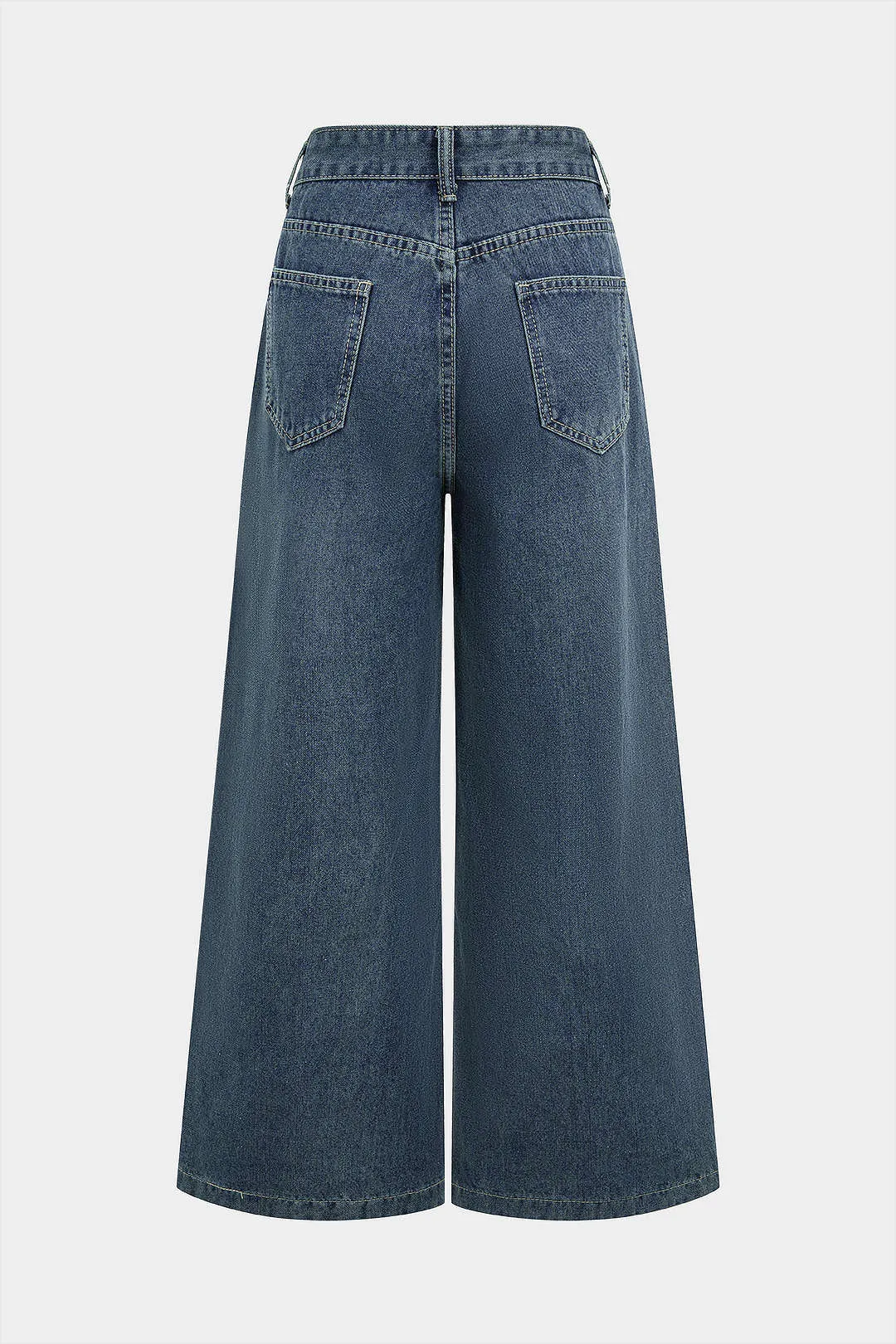Denim High Waist Wide Leg Jeans sold by Micas product image thumbnail 5