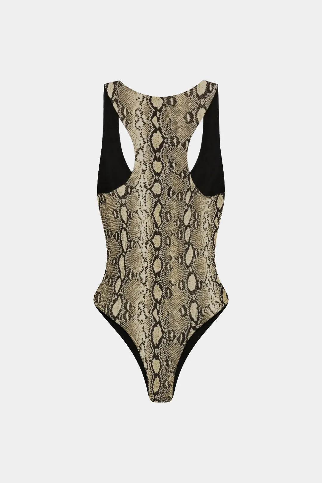 Snake Skin Print Sleeveless Bodysuit sold by Micas product image thumbnail 2