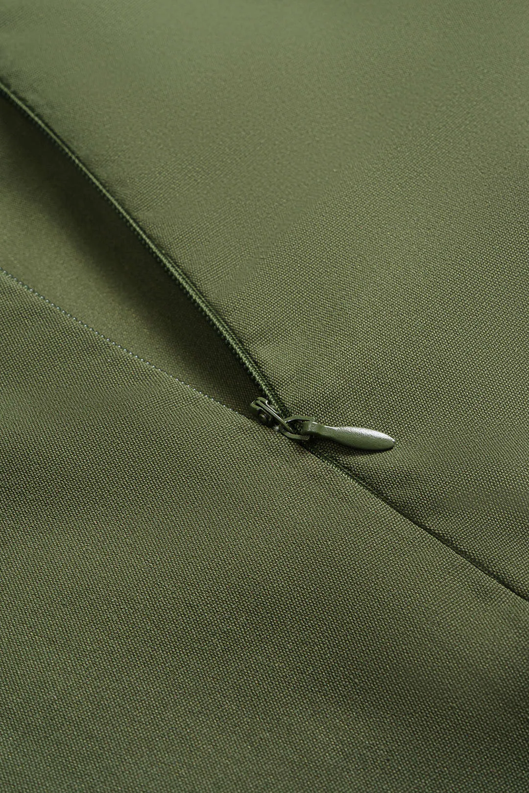 Zipper Long-Sleeve Top And High Waist Skirt Set sold by Micas product image thumbnail 4