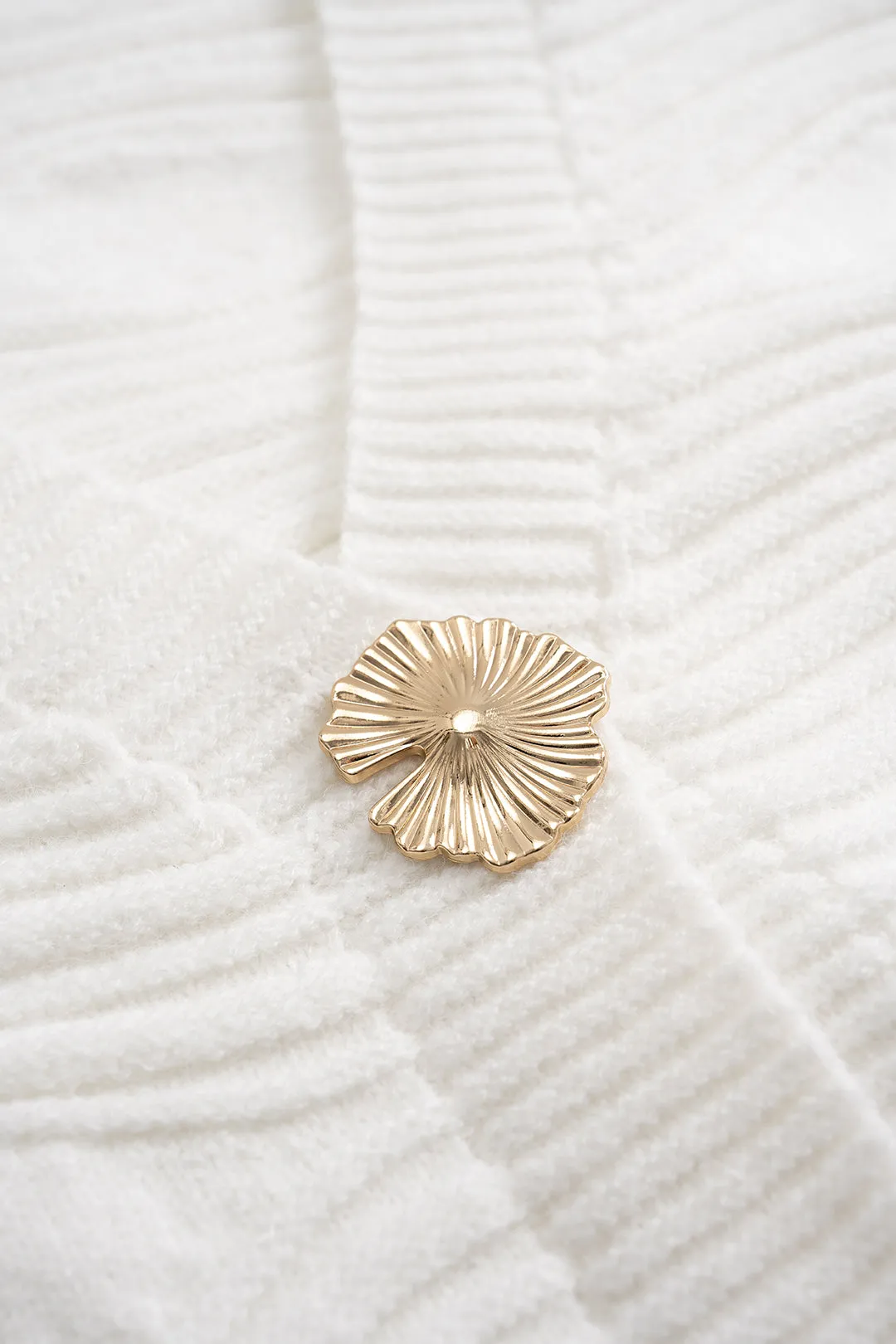 Metallic Button Sweater Cardigan sold by Micas product image thumbnail 3